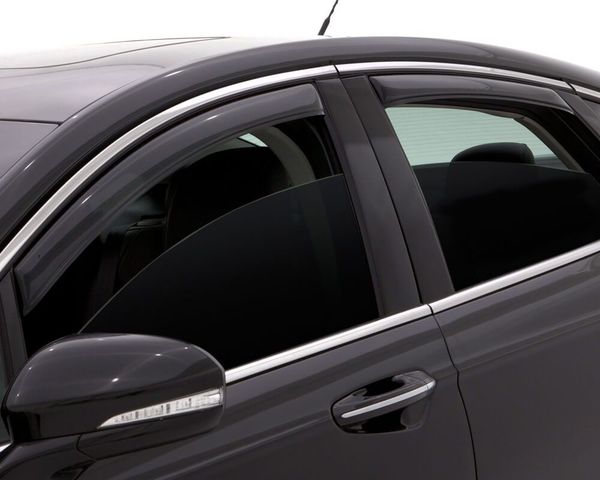 In channel window deflectors