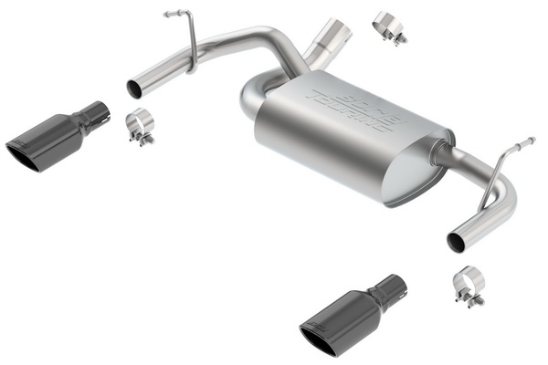 Touring axle-back exhaust system