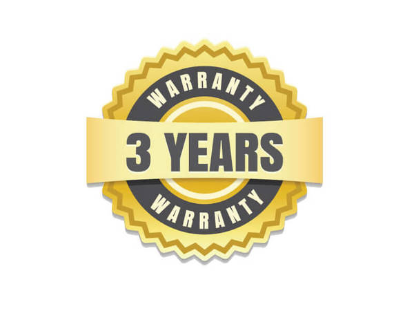 Limited 3 year warranty