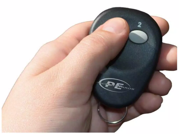 Opened and closed remotely with keyfob
