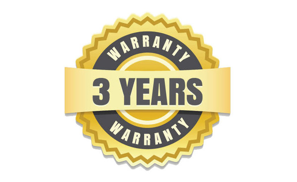 3-year limited warranty