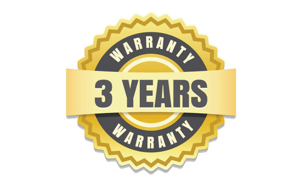 3 year full warranty