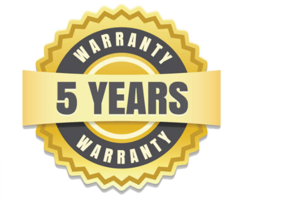 5 year limited warranty