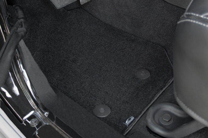 Black Grey Ebony VelourTex Lloyd Mats Custom Floor Mats for Genesis Vehicles