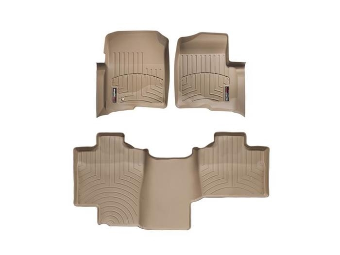 WeatherTech 45005-1-3 Floor Mats for 2004-2008 Ford F-150 - Tan, Front & Rear 2004 Ford F 150 Weathertech Floor Mats
