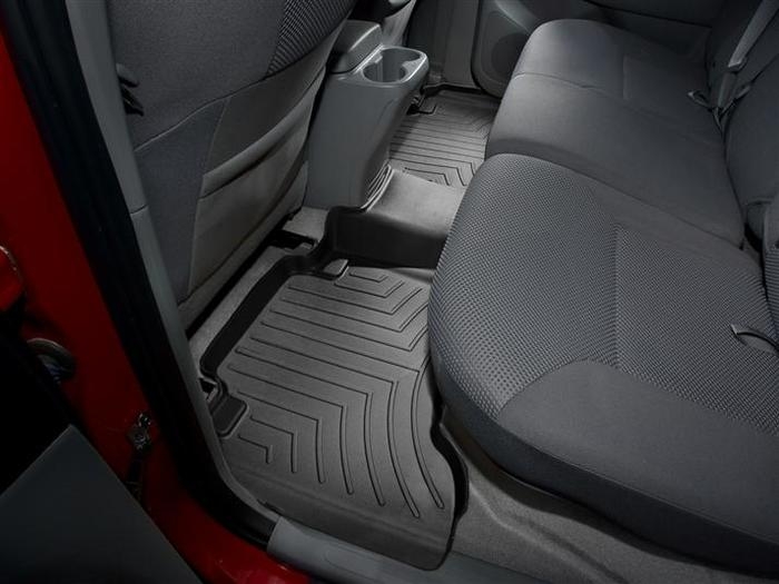 1st & 2nd Row Black WeatherTech Custom Fit FloorLiner for Toyota Tacoma 